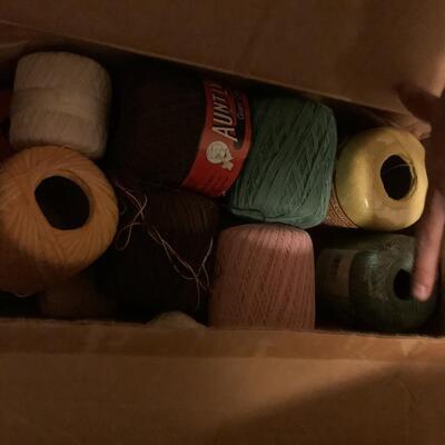 Sewing Lot - 3 Boxes of Yarn