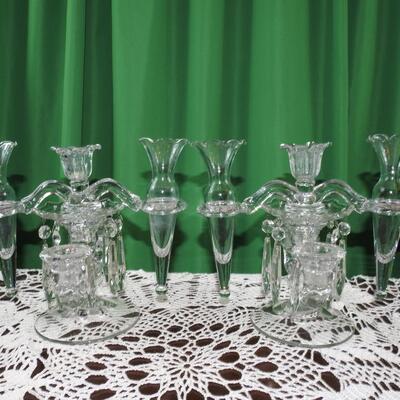 Pair of Cambridge Epergne