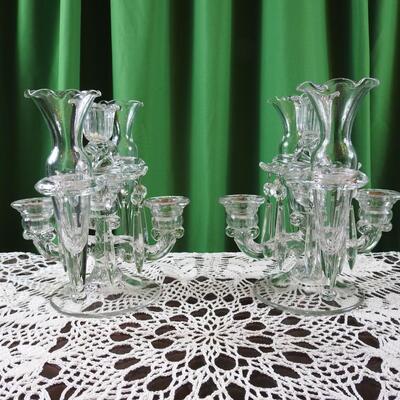 Pair of Cambridge Epergne