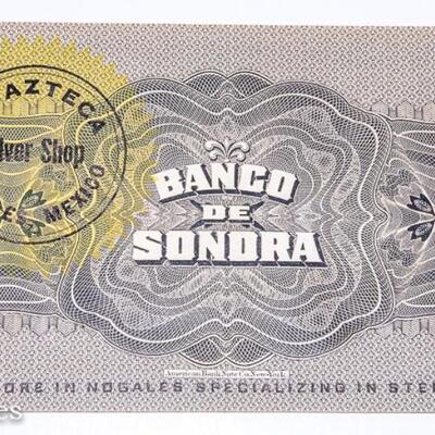 3 - EL BANCO DE SONORA - CINCO PESOS
