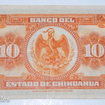 2- EL BANCO DEL ESTADO DE CHIHUAHUA - 10 PESO NOTES