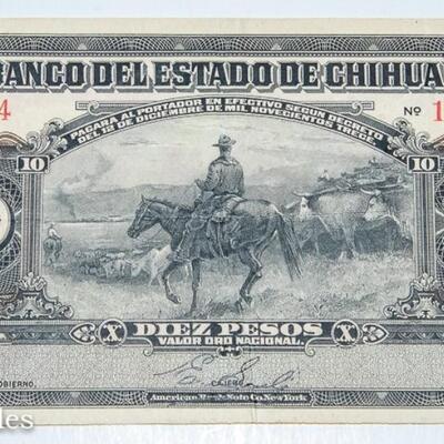 2- EL BANCO DEL ESTADO DE CHIHUAHUA - 10 PESO NOTES