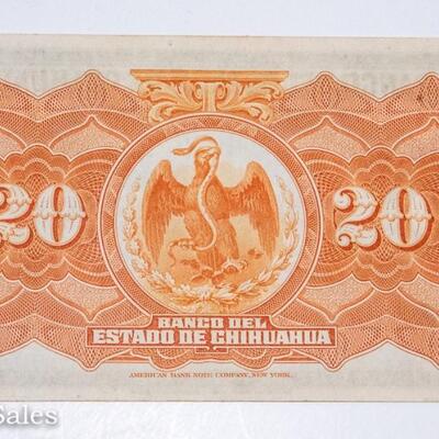EL BANCO DEL ESTADO DE CHIHUAHUA - 20 PESO NOTE