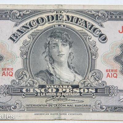 3 - BANCO DE MEXICO - CINCO (5) PESO NOTES