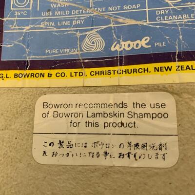#1 Bowron Luxurious Lambskin Rug from New Zealand