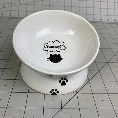 #66 Yummy Cat Bowl Elevated Design For Digestion/Swallowing