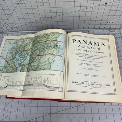 #78 Panama & The Canal By Willis J. Abbot with Watercolor