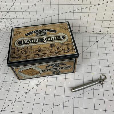 #96 Peanut Brittle Tin & ALverson Metals Magnet