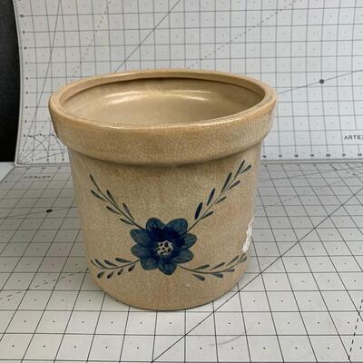 #189 Blue Flower Pot