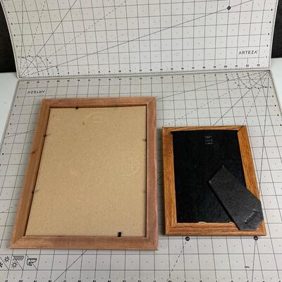 #242 Two Wooden Photo Frames