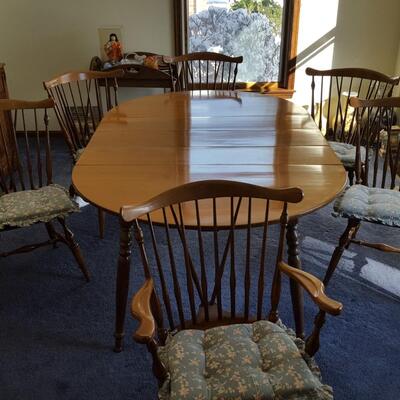 Solid Wood Dining Table + 6 chairs