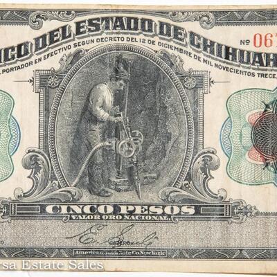 EL BANCO DEL ESTADO DE CHIHUAHUA - CINCO (5) PESOS