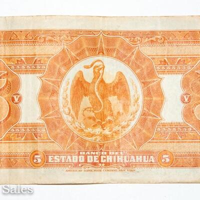 EL BANCO DEL ESTADO DE CHIHUAHUA - CINCO (5) PESOS