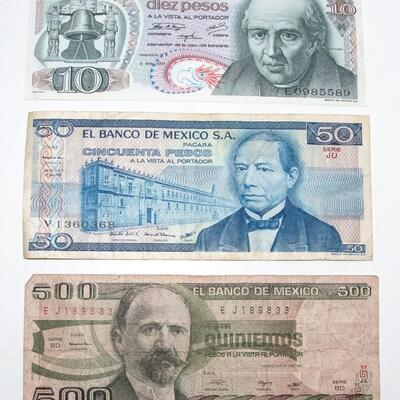 3 - MEXICAN BANK NOTES