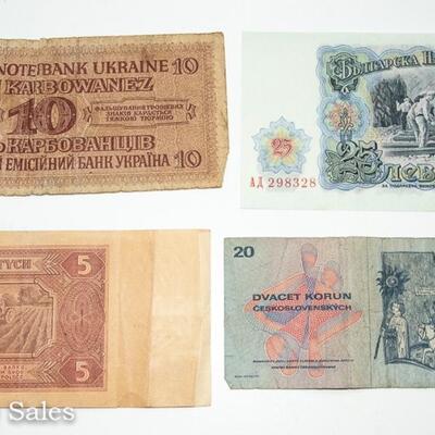 BANK NOTE MIX - UKRAINE - CZECH - POLAND - BULGARIA