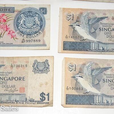 8 - SINGAPORE - 1 DOLLAR NOTES