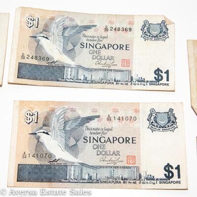 8 - SINGAPORE - 1 DOLLAR NOTES