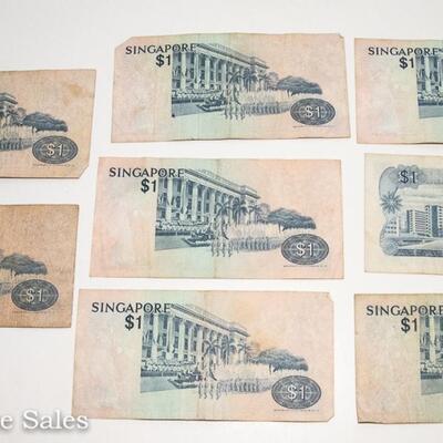 8 - SINGAPORE - 1 DOLLAR NOTES