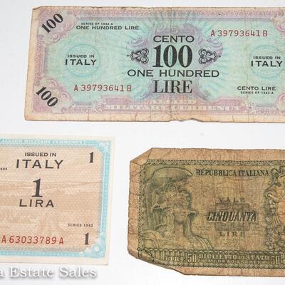 9 PIECES - ITALY LIRA MIX