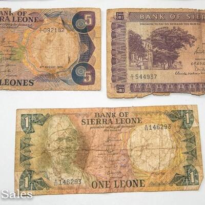 7 - BANK OF SIERRA LEONES BANK NOTES