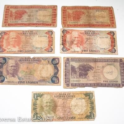 7 - BANK OF SIERRA LEONES BANK NOTES