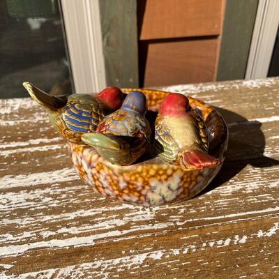 Colorful Ceramic Bird Feeders