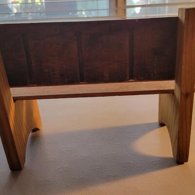 Homemade Coca-Cola bench