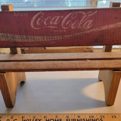 Homemade Coca-Cola bench