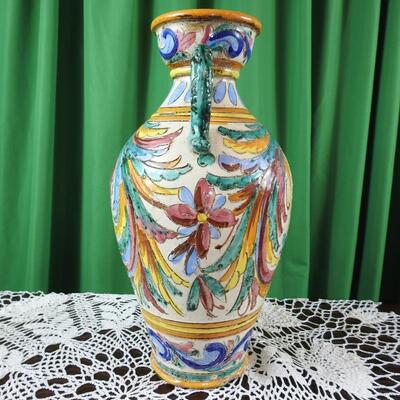 Large colorful vase