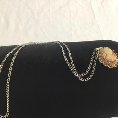 Vintage Cameo/Watch Pendant Necklace