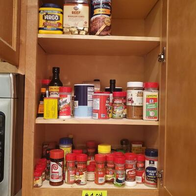 Cabinet full of spices