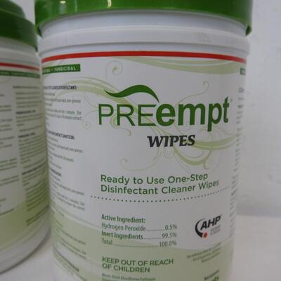 3 Boxes of Preempt Wipes, Expired 12/21, Laboratory Grade Wipes, Unopend