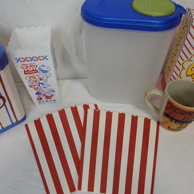 10 pc Kitchen, Popcorn Containers, Toy Story, Ceramic Pop Corn Container