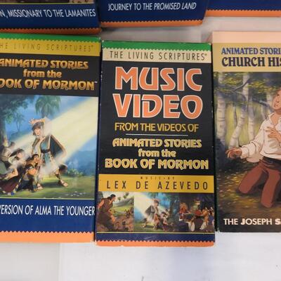 14 Christian/LDS VHS Animated Stories, Book of Mormon, New and Old Testament
