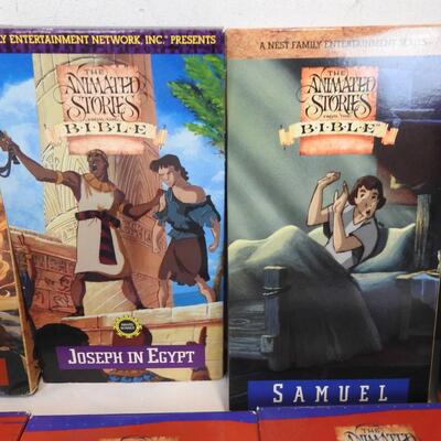14 Christian/LDS VHS Animated Stories, Book of Mormon, New and Old Testament