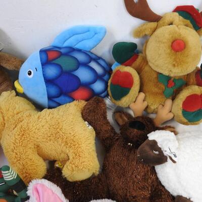 19 Stuffed Animals, Bean Filled Bears, Raphael, Unicorn