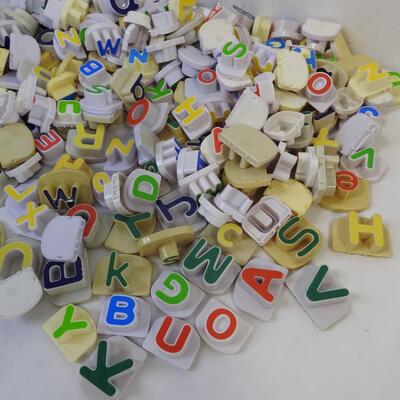 Lot of Leapfrog Replacement Letters, Magnetic Fridge Letters