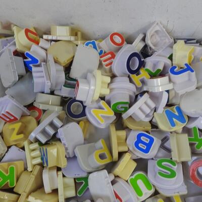 Lot of Leapfrog Replacement Letters, Magnetic Fridge Letters