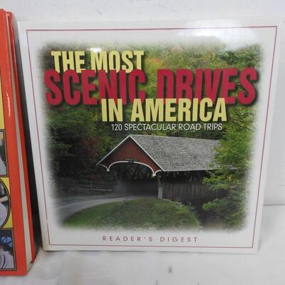 3 Large Picture Books, Baseball in the 50's, The Most Scenic Drives in America