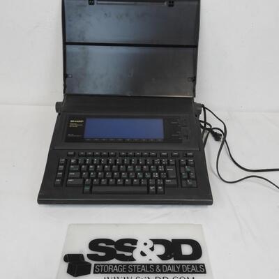 Sharp Personal Word Processor PA-W1410 80 x 16 Character DIsplay, Works