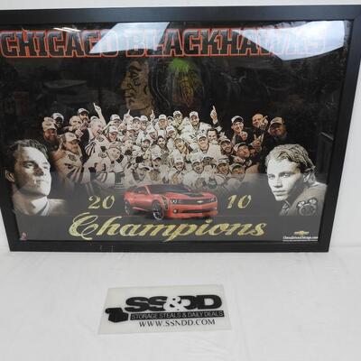 2010 Champions Chicago Blackhawks, Chevy Drives Chicago Camero Poster Frame
