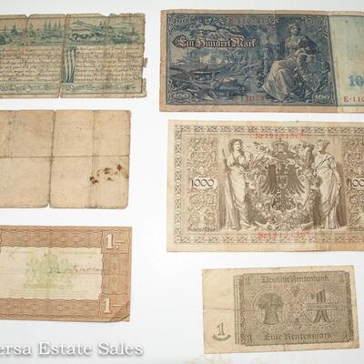 6 - GERMAN BANK NOTES - EARLY 1900s
