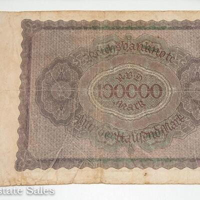 4 EARLY 1900s GERMAN MARK BANK NOTES