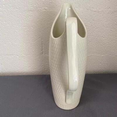 Attributed to Red Wing, Capistrano Basket Weave Ivory Pitcher