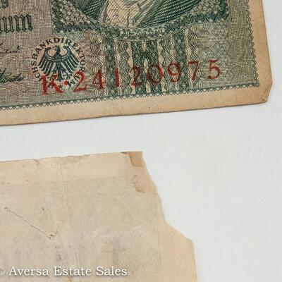 8 - EARLY 1900s GERMAN MARK BANK NOTES