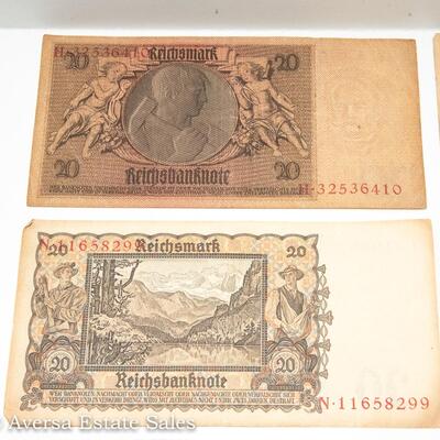 8 - EARLY 1900s GERMAN MARK BANK NOTES