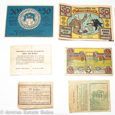 9 - WORLD WAR I EMERGENCY MONEY