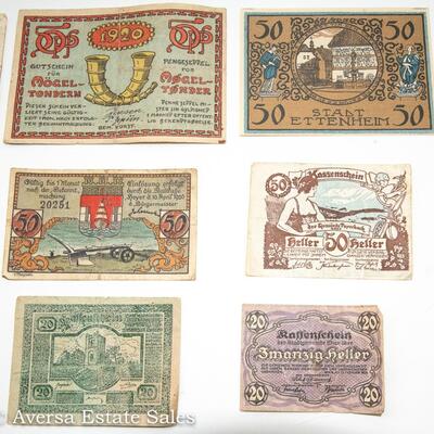 9 - WORLD WAR I EMERGENCY MONEY