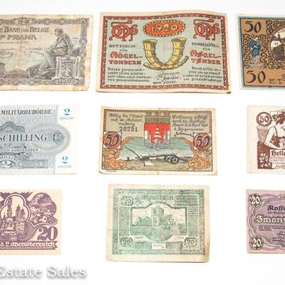 9 - WORLD WAR I EMERGENCY MONEY