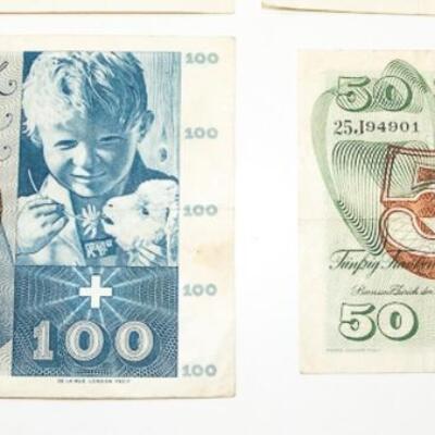 6 - SWISS FRANCS - CIRCA 1960s